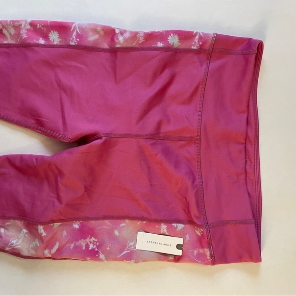 NWT Anthropologie Daily Practice Sofia Pink Athletic Workout Leggings Large - Picture 5 of 9